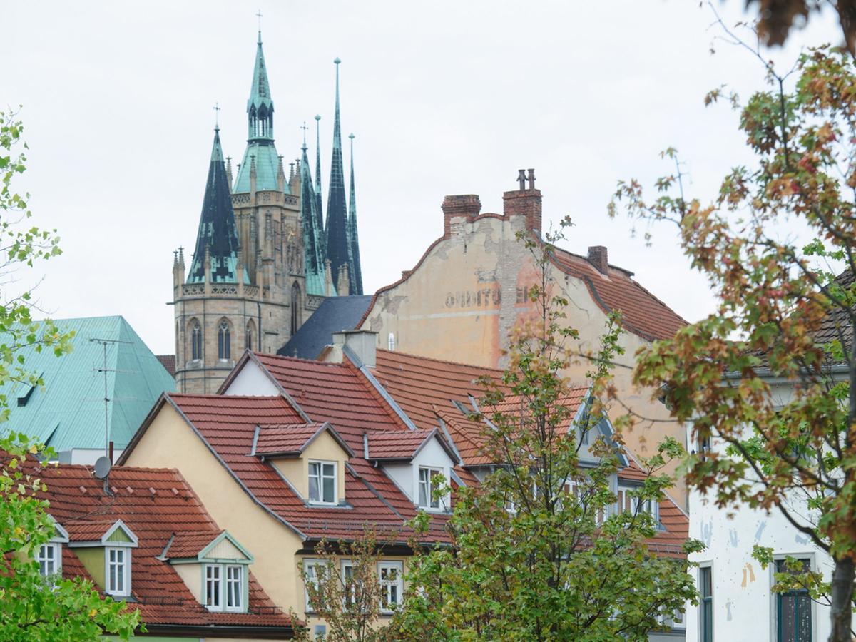 Ferienwohnung Lange Bruecke エアフルト エクステリア 写真